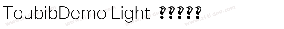 ToubibDemo Light字体转换
